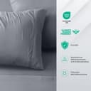 Utopia Bedding Bed Sheet Set King, Grey, 4 Piece – Fitted Sheet, Flat Sheet with 2 Pillow Cases 50x75 – Wrinkle, Shrinkage & Fade Resistant – Oeko-Tex Certified, Polyester Microfiber Fabric - 4