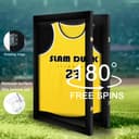 Tinkeps Football Shirt Frame Display - Engineered Wood & Acrylic, Jersey Display Case, Black - 3
