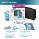 NASALFRESH MD Premium Bundle – Dual Powered Nasal Irrigation System – Sinus Decongestant Relief System – 60 Saline Packets, Case, 2 Sets of Nose Pillows – Snoring Remedy - 8