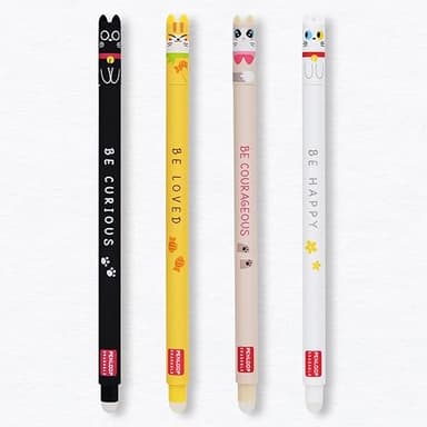 4 Pièces Stylos Effaçables, Stylo Bille Effaçable Pointe …