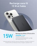 Anker MagGo Batterie Externe Magsafe Certifiée Qi2 15W Magnétique Ultra-Fine 10000 mAh, Chargeur Compatible MagSafe Ultra Rapide, Design Ergonomique, Uniquement pour iPhone 17 Pro Max 16/15/14 - 3