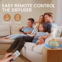 AESHORY Diffuseur d'huiles Essentielles 550ML, Diffuseur de Parfum avec 12x5ML Huiles Essentielles, Humidificateur Ultrasonique avec 7 Couleurs Lumières LED, Arrêt Automatique, pour Maison, Yoga, Spa - 6