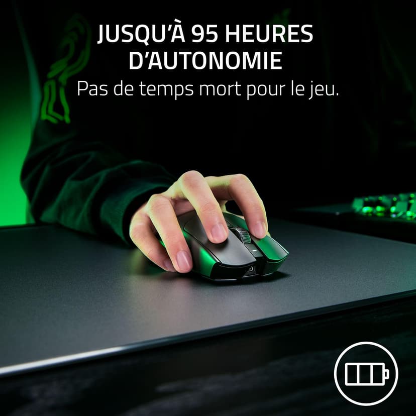 Razer Viper V3 Pro - Ultra-lightweight Wireless Esports Gaming Mouse (8K Hz HyperPolling, 54g Lightweight Design, Focus Pro Sensor 35K DPI, HyperSpeed Wireless, 95 hours Battery Life) Black - 9