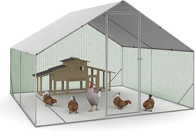 IDMarket - Enclos poulailler 9 m² Parc grillagé 3x3 M Aci…