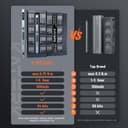 KATERK 64 Bits Precision Screwdriver Set, Mini Electric Screwdriver Set, Small Cordless Screwdriver with LED Light, Magnetic Storage, Repair Tool Kit for Electronics Phone Camera Laptop Watch - 2