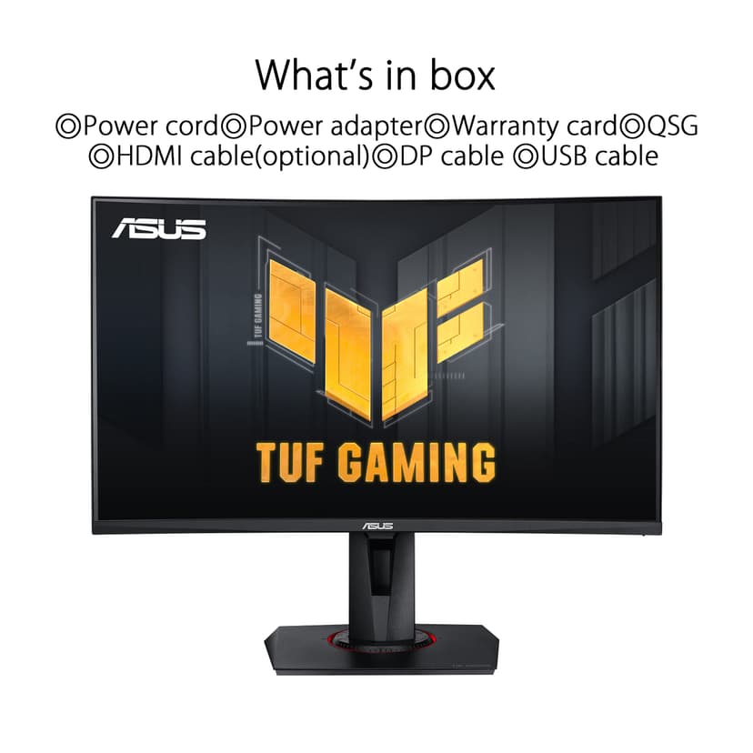 ASUS TUF Gaming VG27VQM Curved Gaming Monitor – 27 inch Full HD (1920x1080), 240Hz, Extreme Low Motion Blur™, Adaptive-sync, Freesync™ Premium, 1ms (MPRT),black - 7