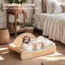 Avont Sisal Cat Scratcher Bed, Natural Solid Wood Scratch Lounger, No Mess Scratching Chair Couch for Indoor Cats -Large - 7