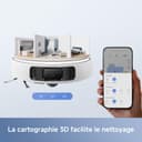 Mova E40 Ultra Robot Aspirapolvere e Lavapavimenti 19000Pa con Svuotamento Automatico, Autopulizia Panno, Sollevamento 10.5mm e Rilevamento Ultrasuoni Tappeti - 9