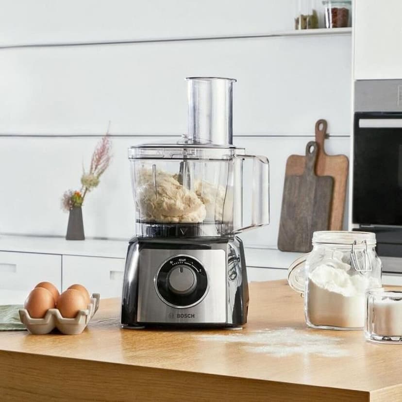Bosch MultiTalent 3 MCM3501M — Versatile Food Processor with 50+ Functions — 800 W — 2.3 L Capacity — Colour: Black/Brushed Stainless Steel - 3