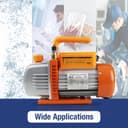 BACOENG Pompe à Vide Bipolaire 4.2CFM, 1/2 HP, 1440r/min - Pour Réparation Automobile, Maintenance CVC, Réfrigération et Dégazage de Résine - 6