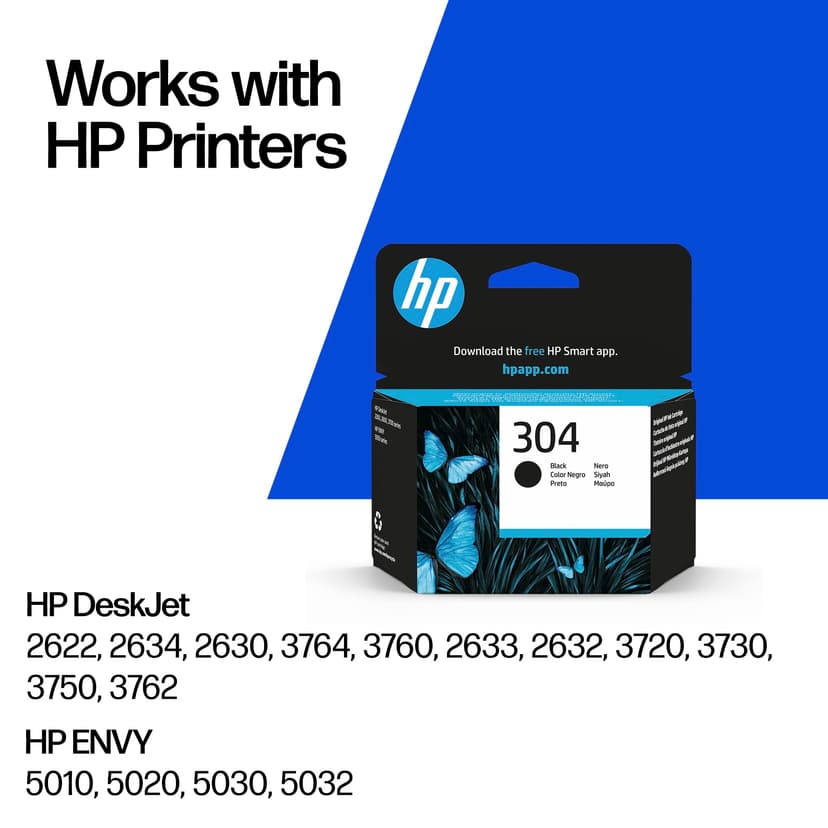 HP Inkjet Cartridges, Black, Standard (Pack of 1) - 2