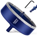 Diamond Hole Saw 110 mm with Centre Drill Hard Brazed Diamond Core Hole Drill Tile Drill Glass Drill for Tiles, Porcelain, Ceramic, Quartzite, Marble, Limestone - 1