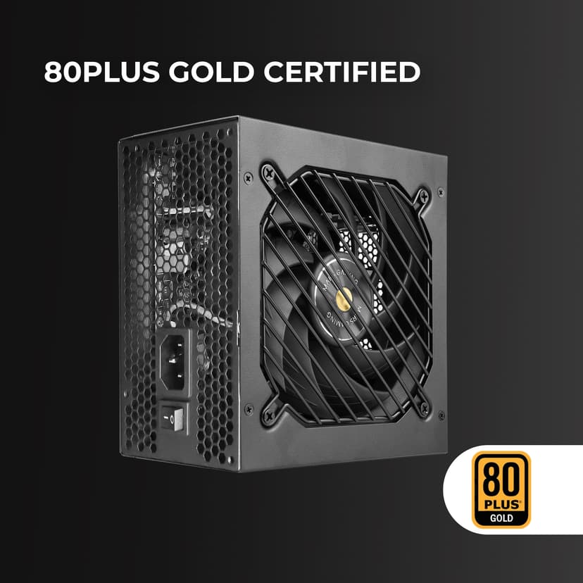 Mars Gaming MPB850PSI, Full Modular ATX Power Supply 850W, 10-Year Warranty, 80Plus Gold 90%, 14cm SI Fan, AI2-RPM Technology, DC-DC and SMD, ATX 3.1 and PCIe 5.1, 12V 2x6 Connector, Black - 3