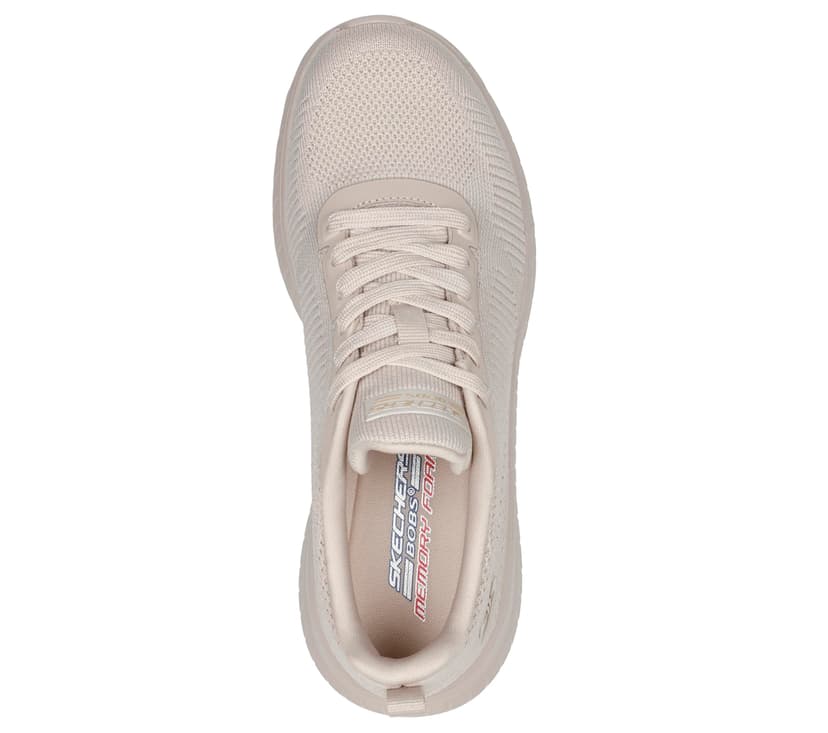 Skechers Womens Bobs Squad Chaos Face Off Sneaker, Nude Engineered Knit, 5.5 UK - 4