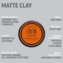 American Crew Texturising Matte Clay with Medium Hold and Low Shine, Gifts for Men, for Control and Definition, Non-Greasy formula, Hair Styling for Men - 85 g - 5