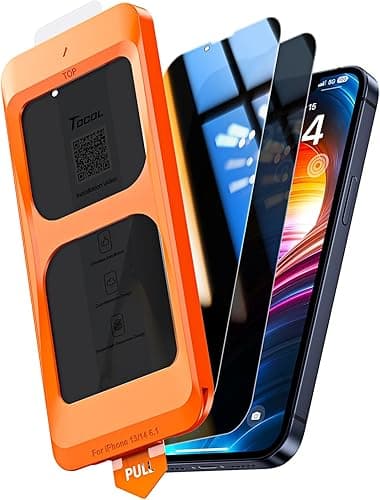 TOCOL Verre Trempé Anti Espion pour iPhone 13, Véritable …