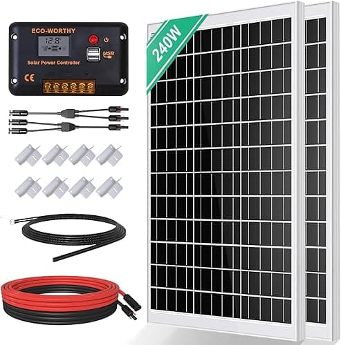 ECO-WORTHY Kit Panneau Solaire 240W avec Panneau Solaire …
