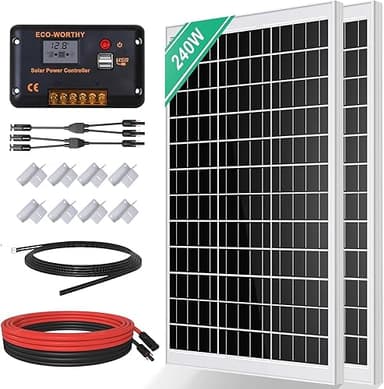 ECO-WORTHY Kit Panneau Solaire 240W avec Panneau Solaire …