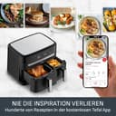 Tefal Dual Fryer without oil, 8.3 L capacity, 2 drawers of 5.2 L and 3.1 L, 7 automatic programs, digital screen, air fryer EY901810 - 5
