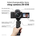 Sony ZV-E10 Mirrorless Vlog Camera (APS‑C Sensor, 4K Video, Flip Screen, Real-Time Eye AF, Ideal for Content Creators) - 2