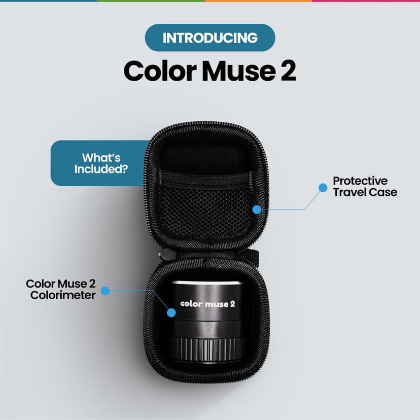 Color Muse 2 Colorimeter Paint Color Matching Tool with Protective Case, Color Sensor - 4