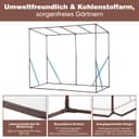 Sekey Greenhouse XL 200 x 77 x 146 / 170 cm / Foil Tomato Greenhouse / Walk-in Greenhouse Grow House / Plant House / Garden greenhouse / Plastic Greenhouse / Cold frame / Garden Grow House durable - 6
