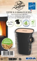 EDA Wood Pellet Box XL Black 45 kg - 7