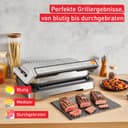 Tefal OptiGrill 4-in-1 XL Contact Grill with Baking Bowl, Foldable, Table Grill, 12 Programs, Cooking Step Display, Electric Grill, Oven, GC784D10 - 5