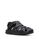 Clarks Mens Walkford Fish, Black Tumbled Leather, 10 Wide - 3