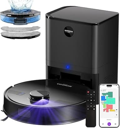 MONSGA Robot Vacuum with Mop, 7000Pa Powerful Suction, Li…