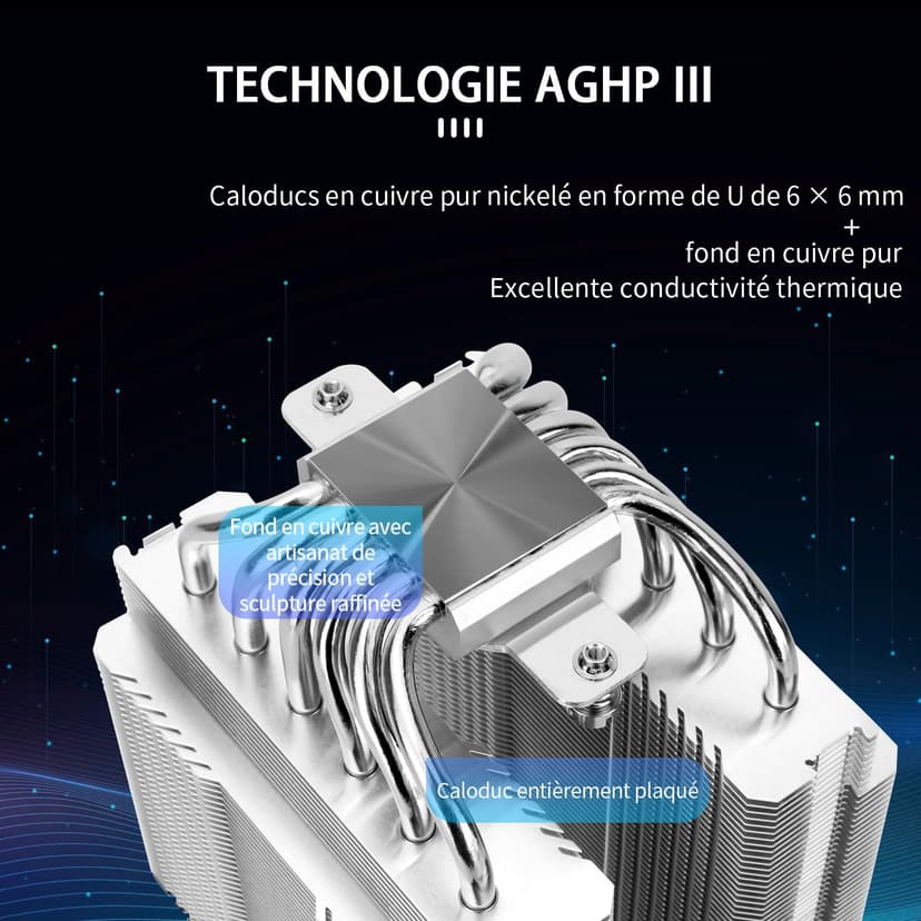 Thermalright Peerless Assassin 120 SE ARGB CPU Air Cooler, 6 Heatpipes CPU Cooler, Dual 120mm TL-C12C-S PWM Fan, Aluminium Heatsink Cover, AGHP, for AMD AM4 AM5/Intel 1700/1150/1151/1200 - 4