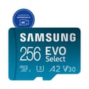 Samsung EVO Select (2024) microSD card + SD adapter, 256GB, Memory card for smartphone and tablet, UHS-I U3, 4K UHD, Full HD, 160 MB/s Read, MB-ME256SA/EU - 2
