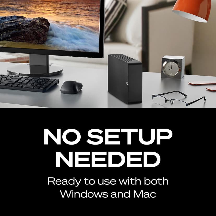 Seagate Expansion Desktop 20TB, External Hard Drive, USB 3.0, Data Rescue Services (STKP20000400) - 5