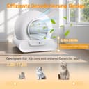 Self-Cleaning Cat Litter Tray, Cat Litter Tray, Self-Cleaning, Large, 65L + 9L Electric Cat Litter Box, XXL, App Control, Low Entry, Odour Elimination, Automatic Cat Litter Tray for Multiple Cats - 4