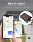 Smart Air Tracker Card Tag, Rechargeable Wallet Tracking Card Compatible with Apple Where Is (iOS Only), Slim Wallet Locator 1.7 mm for Bag, Luggage, Passport - 5