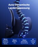 AutoFull G7 Ergonomic Office Chair, 3-Zone Dynamic Lumbar Support, 360° Armrests, CloudTech Mesh, 140° Recline, Footrest, Detachable Back Armor, Desk Chair for Office & Gaming, Black - 3