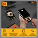 KODAK Step Instant Smartphone Photo Printer, Portable Mini Color Wireless Mobile Printer, Zink 2x3” (5.1x7.5 cm) Sticky-Back Photos, Bluetooth Compatible with iOS & Android Devices, Editing App, Black - 2