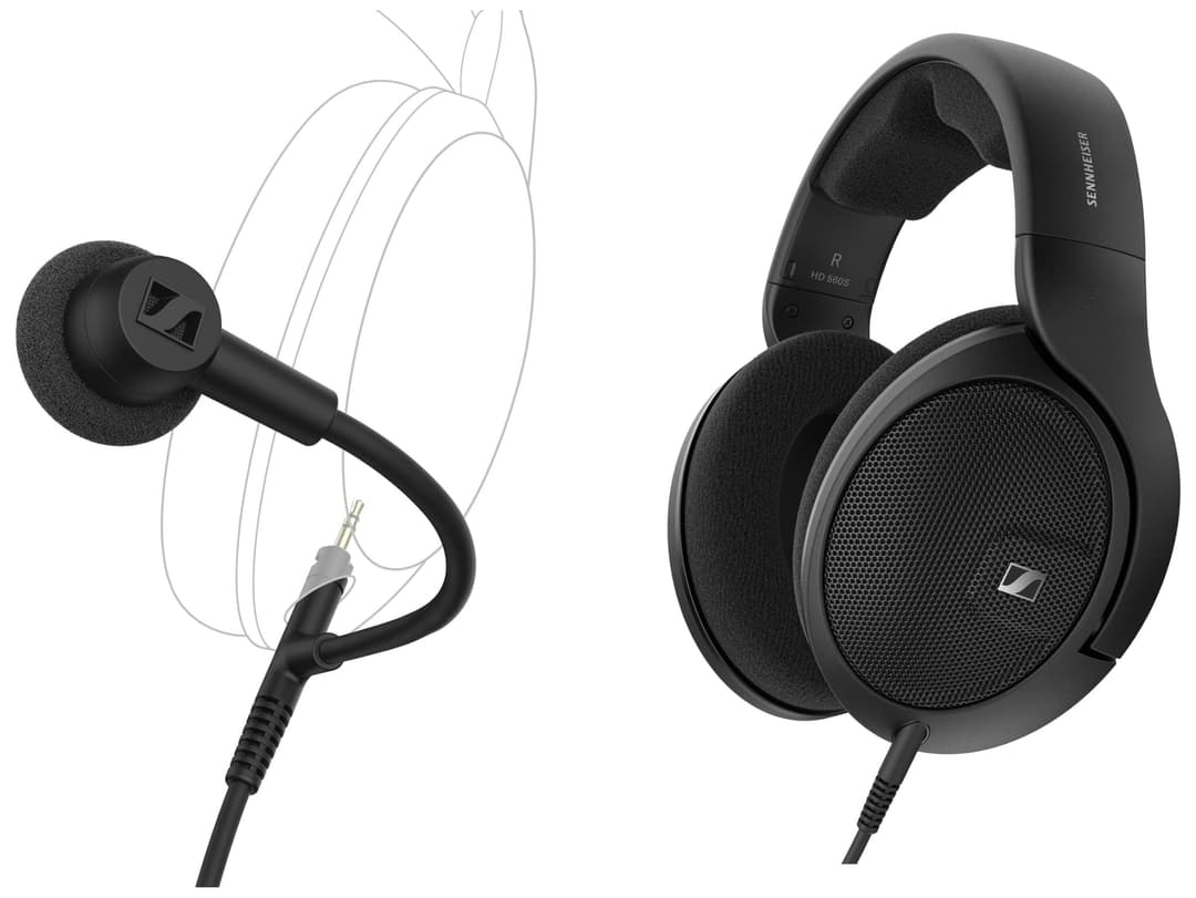 Sennheiser headphone bundle HD 560S, Open back reference-…