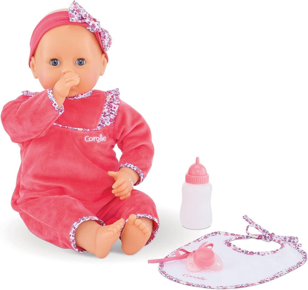Corolle 9000150060 - Mon Grand Poupon Purple Chérie 42 cm French Doll with Charm and Vanilla Fragrance