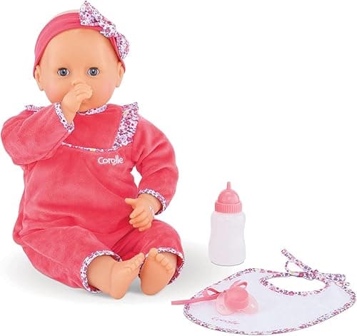 Corolle 9000150060 - Mon Grand Poupon Purple Chérie 42 cm French Doll with Charm and Vanilla Fragrance