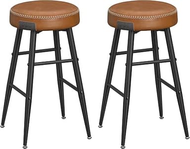 VASAGLE EKHO Collection Set of 2 Bar Chair, Kitchen Chair…