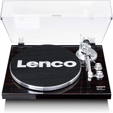 Lenco LBT-188 Turntable in Walnut | Record Player with Bl…