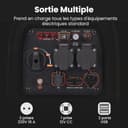 maXpeedingrods 3500W Portable Inverter Generator petrol 4-stroke with USB and 230 V sockets Super quiet and light as an emergency power generator for camping travel garage caravan construction site - 8