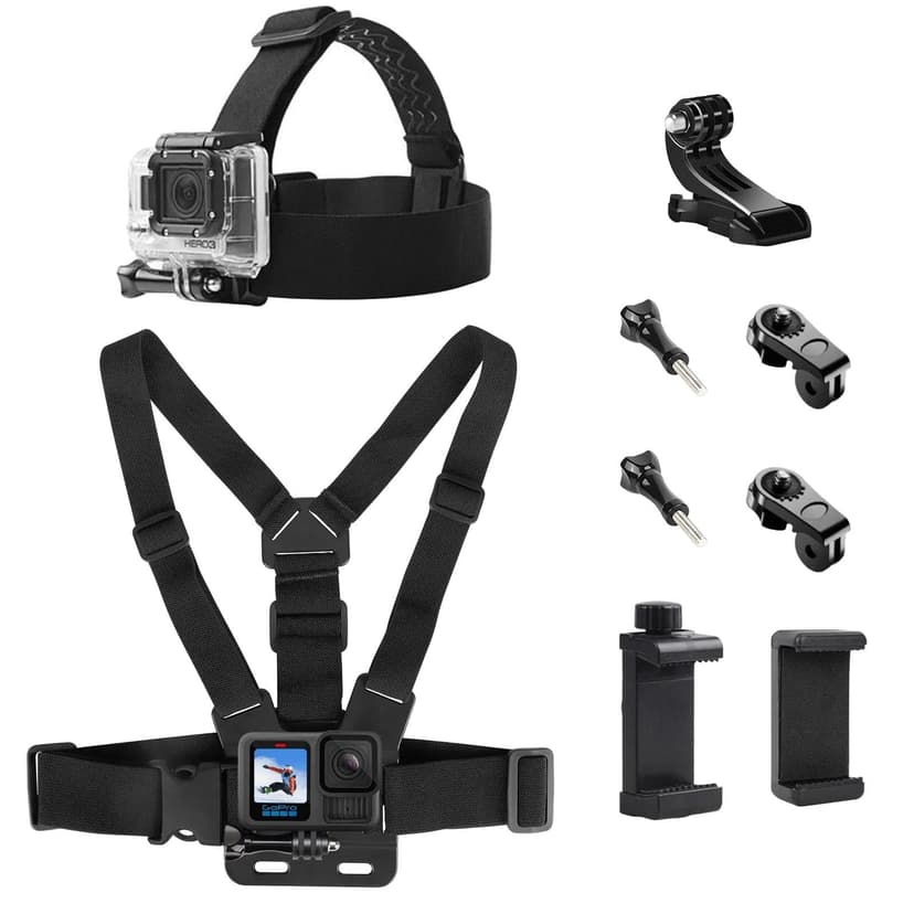 Gykutix Adjustable Chest Mount Head Strap Kit - 9-in-1 Ac… - 1