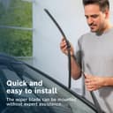Bosch Wiper Blade Aerotwin A555S, Length: 600mm/400mm – Set of Front Wiper Blades - Only for Left-Hand Drive (EU) - 6