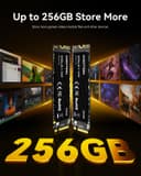 KOOTION Internal SSD 256GB NVMe M.2 PCIe 3.0 2280 SSD Hard Drive Gen3x4 Solid State Drive with up to 3000 MB/s, Compatible with Notebook, Laptops and Desktop PCs - 2