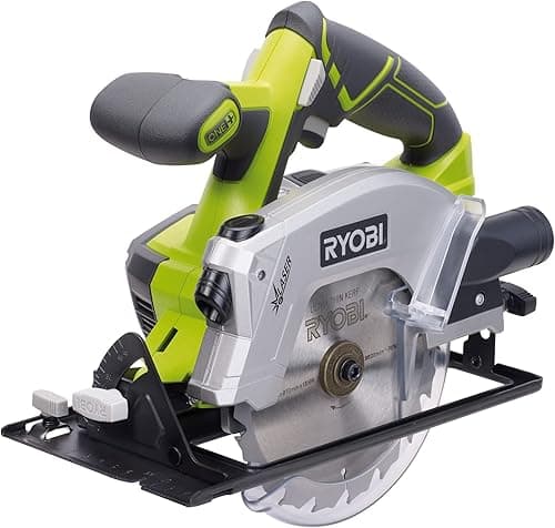 CIRCULAR SAW | WITH 18V POWER | LASER GUIDE, WITHOUT BATTERY | MODEL RWSL1801M | WITH CUTTING CAPACITY OF 45mm TO 90 ° AND 32mm TO 45 °