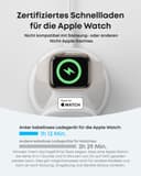 Anker MagGo Chargeur Induction iPhone 3 en 1 MagSafe 15W (Socle), Chargeur sans Fil Certifié Qi2 Compatible MagSafe, pour iPhone 17/16/15/14, Apple Watch, AirPods Pro, et Plus (Adaptateur fourni) - 5