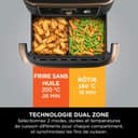 Ninja Foodi FlexDrawer 10.4L Oil-Free Fryer, 7 Modes, Roast, Bake, Non-Oil Frying, Crispy, Warm, Dehydrate, Rise, XL, Savings, DualZone Black/Copper OL750EUDBCP - 6