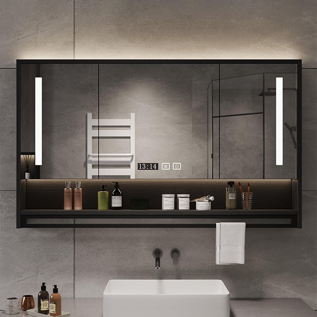 FVTVHEV Armoire Miroir Salle De Bain Armoire À Pharmacie,…